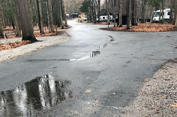 paved road near the entrance