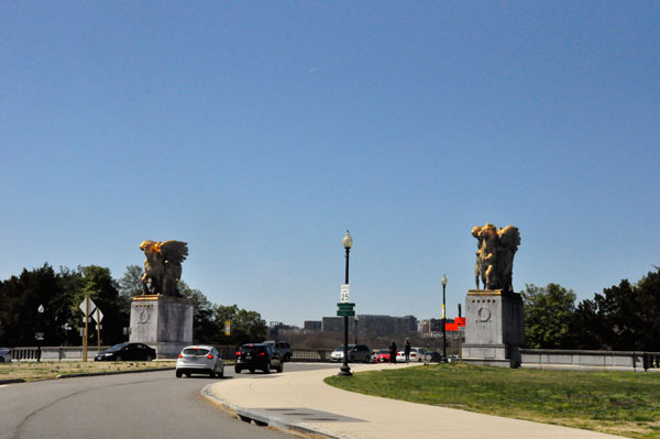 statues on the bridge