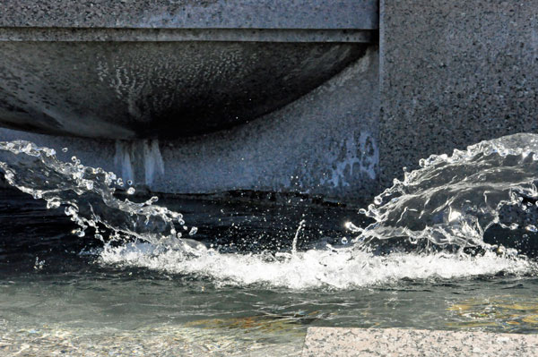 waterfall under the Battle of Midway statemen