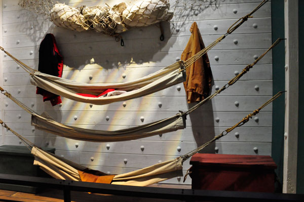 Marine bunk beds on ship