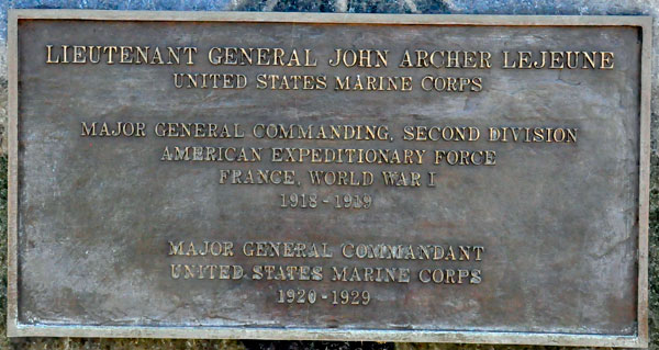 John Archer Lejeune monument