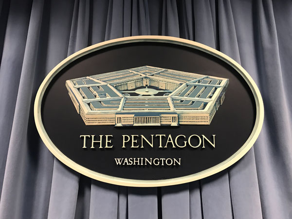 The Pentagon plaque