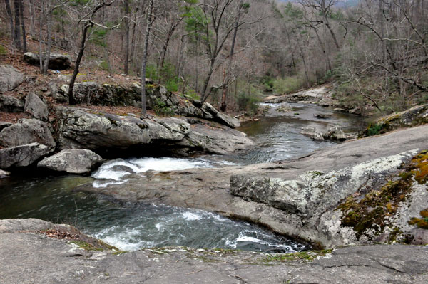 the swimming hole area