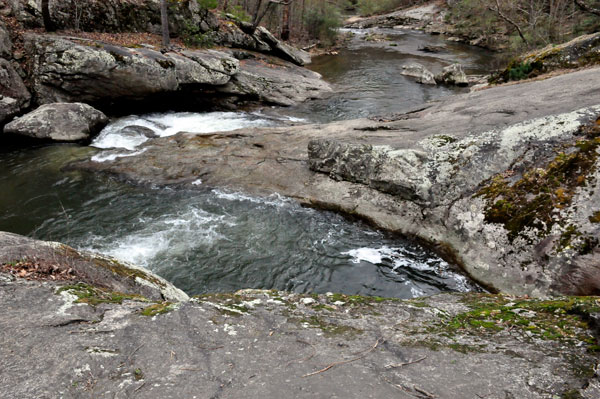 the swimming hole area