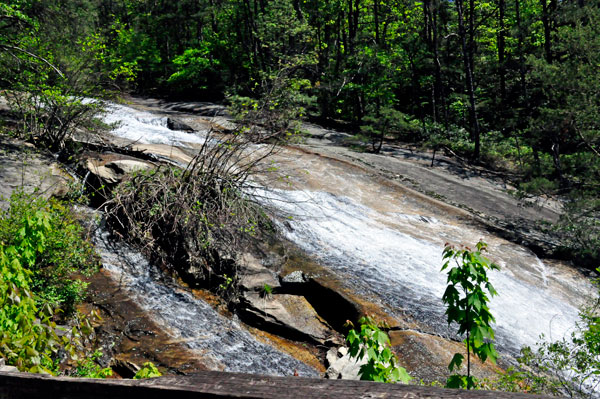 waterfall at Stone Mountain State Park NC