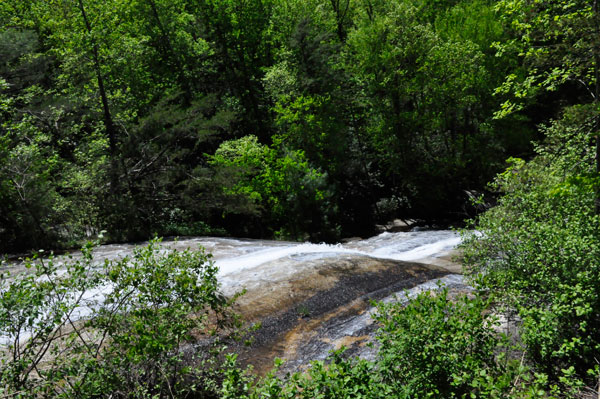 waterfall at Stone Mountain State Park NC