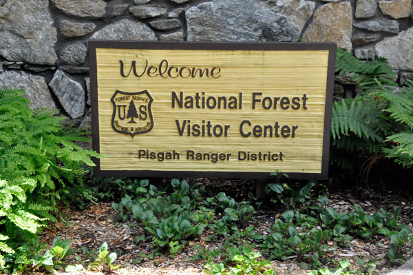 National Forest Visitor Center Welcome sign