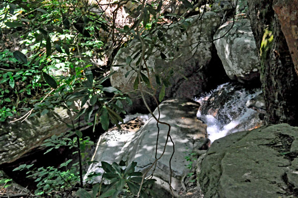 water flowing down the dam