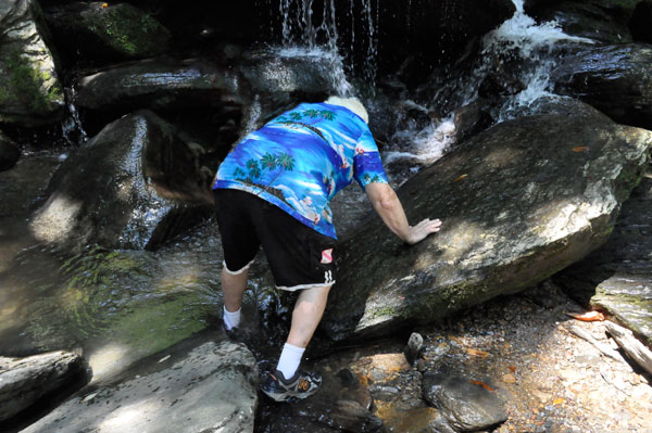 Lee Duquette at Catawba Falls