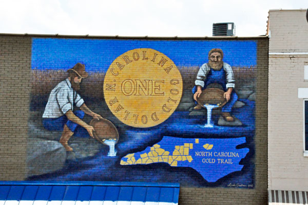 North Carolina Gold Trail mural