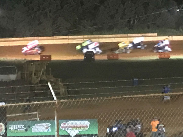 Sprint Cars racing at Carolina Speedway