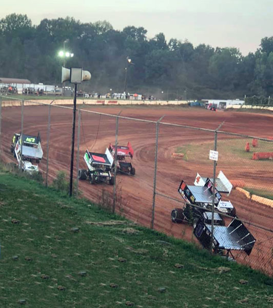 Sprint Cars racing at Carolina Speedway