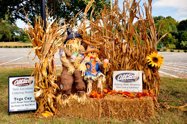 Tega Cay scarecrow