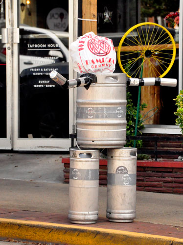 German Beer scarecrow