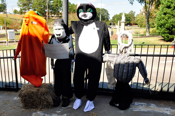 Celebrate Your Difference scarecrows