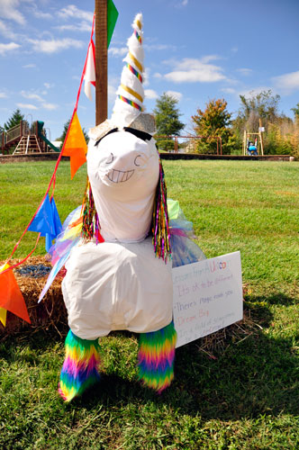 unicorn scarecrow