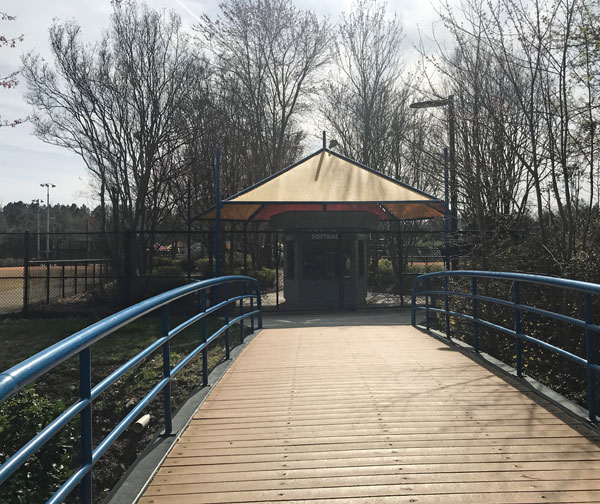 entrance to ball field