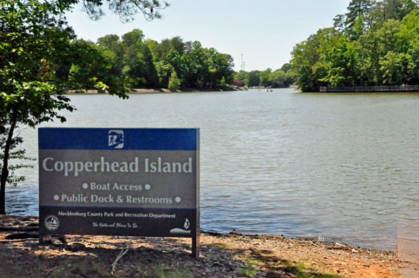 Copperhead Island sign