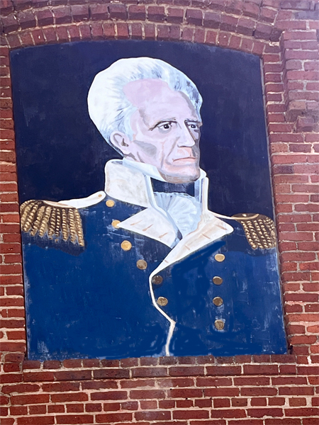 mural of Andrew Jackson