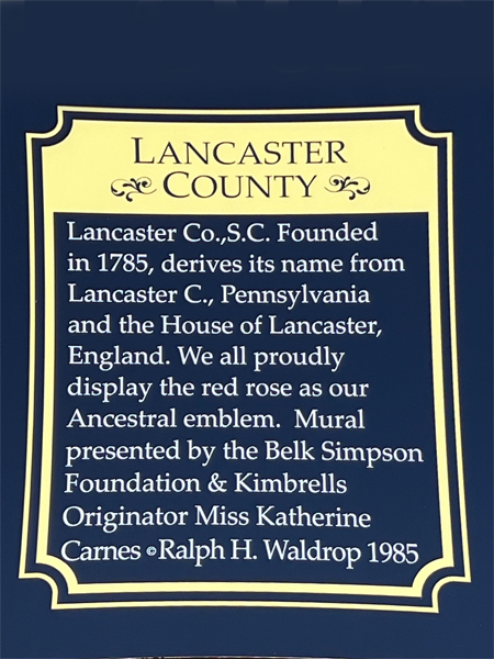 Lancaster County informational sign