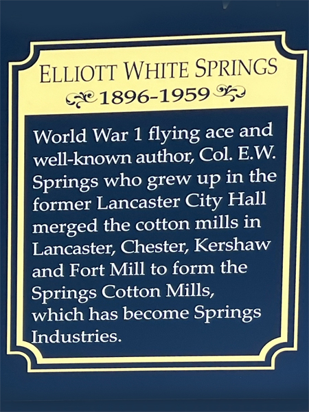 Elliott White Springs information