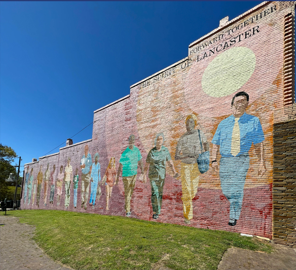 The Spirit of Lancaster mural - Forward Together