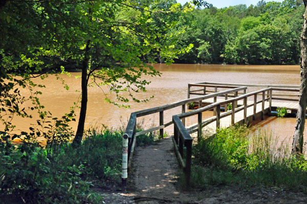 Lake Crandall and the dock