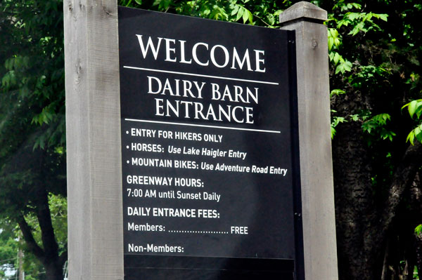 Dairy Barn entrance Anne Springs Close Greenway