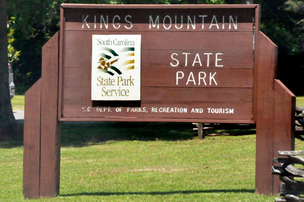 Kings Mountain State Park Sign