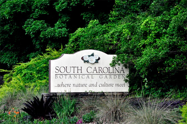 South Carolina Botanical Garden sign