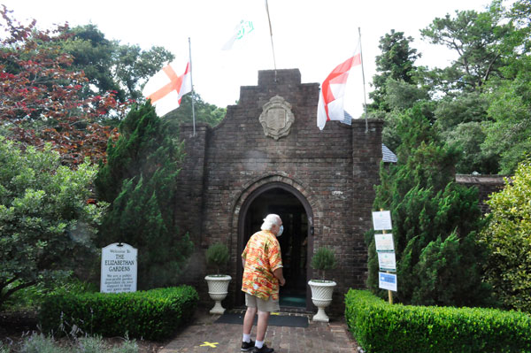 Lee Duquette enters The Elizabethan Gardens