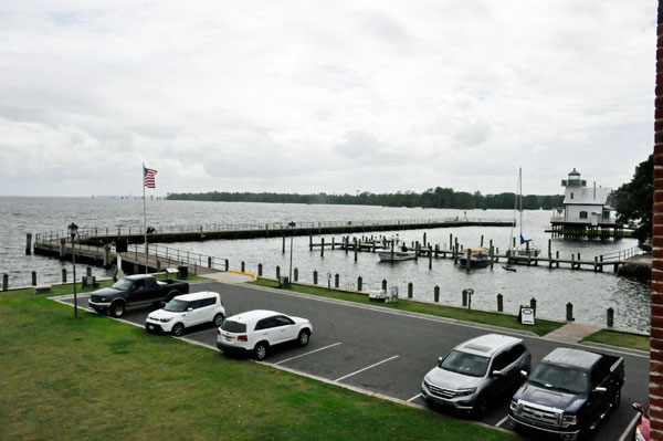 view of the Roanoke River Lighthouse