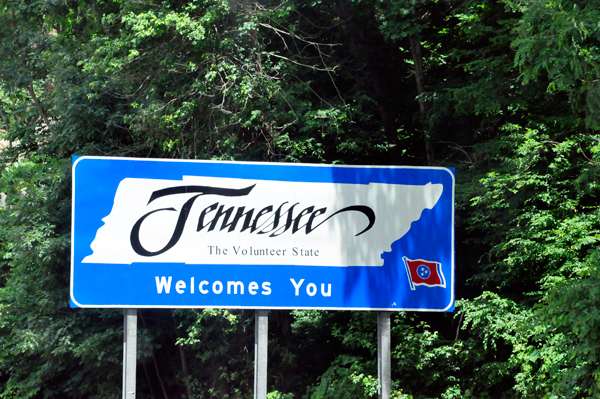 Tennessee Welcome sign