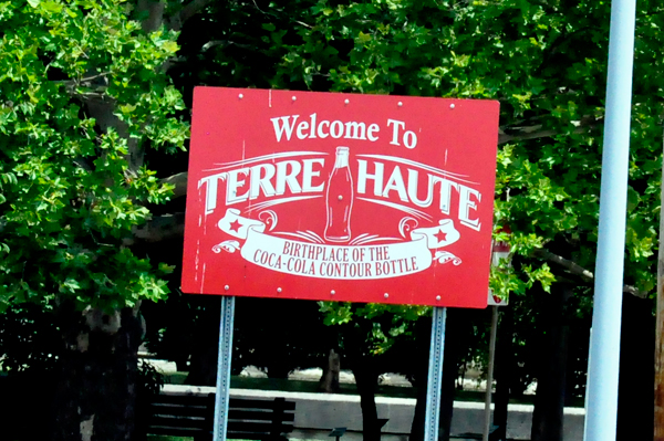 welcome to Terre Haute sign