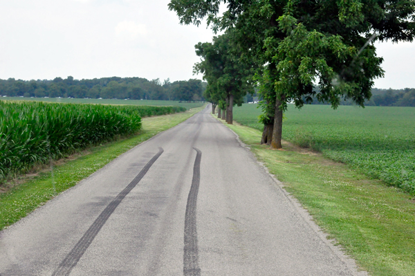 Road leading to Old Mill Run Campground