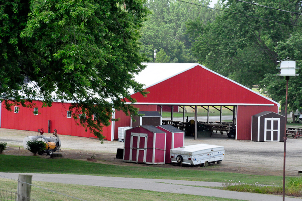 barn at Old Mill Run Campground