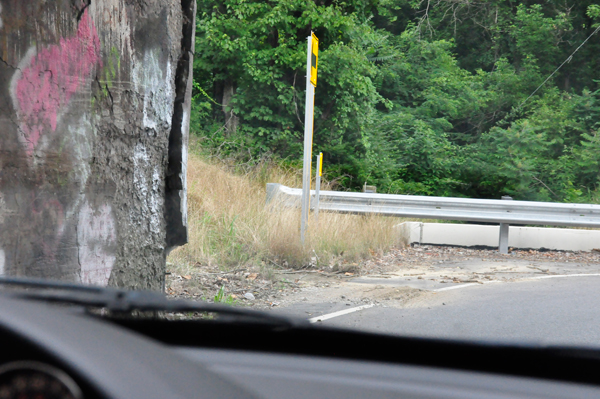 end of bridge tunnel and no view