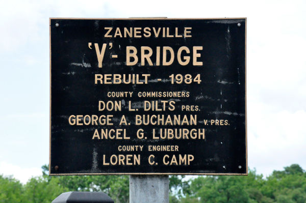 Y Bridge sign