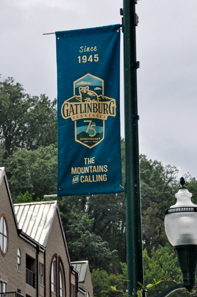 The Mountains are Calling Gatlingburg flag