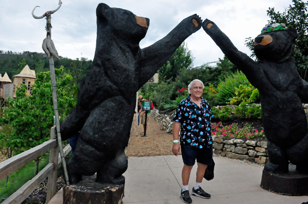 Lee Duquette at the bear arch