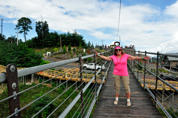 Karen Duquette on The Gatlinburg Skybridge