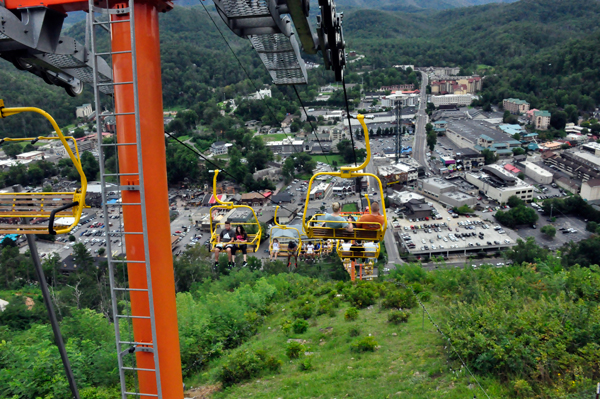 The Sky Lift back down