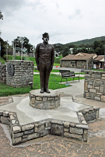 PFC Charles George statue