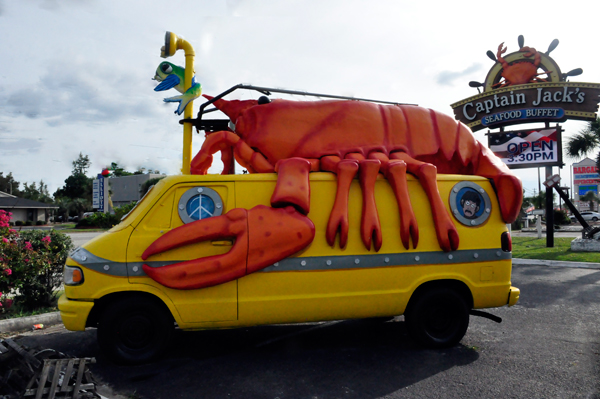 lobster van at Captain Jack's Restaurant