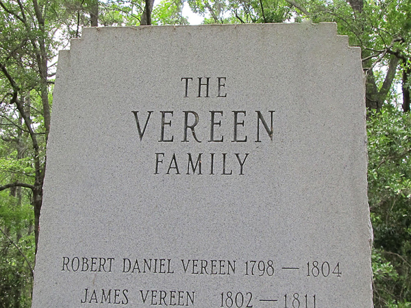 The Vereen Family grave marker