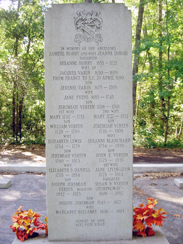 The Vereen Family grave marker