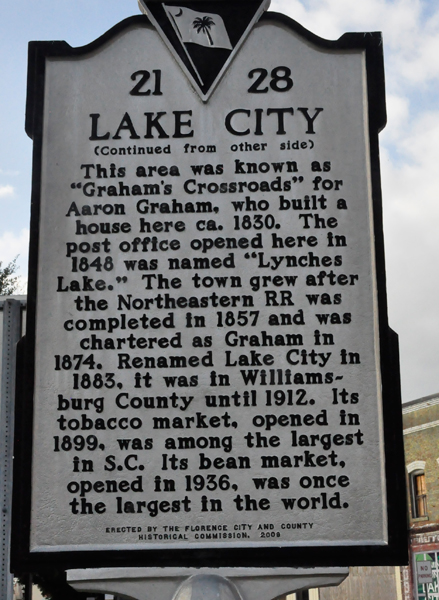 Sign about Lake City -side 2
