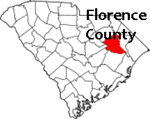SC map showing location of Florence County