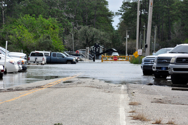 flooded road