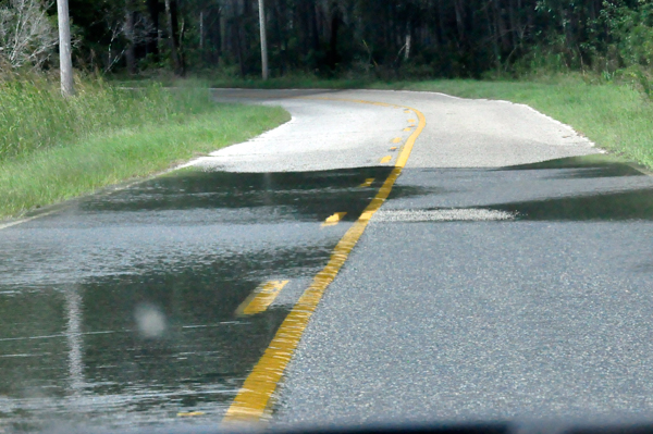 flooded water